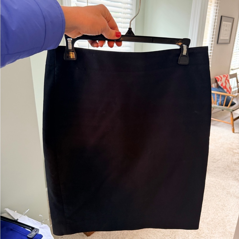 J. Crew Classic Black Pencil Skirt